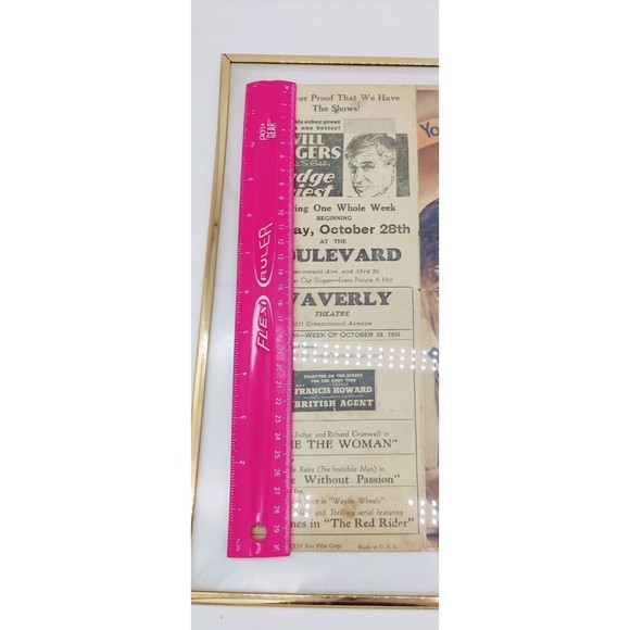 Judge Priest Will Rogers Vintage Movie Poster 1934 1930s Double Sided  Framed - Picture 12 of 16